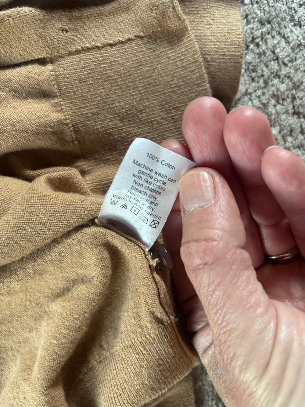 J. Crew Camel Button-Front Women's Cardigan